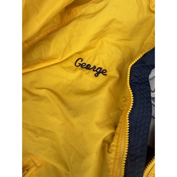 Vintage Vensco Inc Yellow Bomber Jacket Embroidered Workwear XL George - Picture 3 of 5